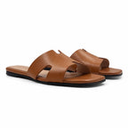 Hélène : Sandales Femme - Cuir Tabac