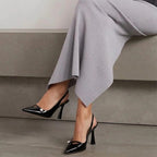 Linda : Escarpins Femme - Cuir Noir