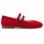 Julia : Ballerine femme 2-en-1 – Diam Rouge