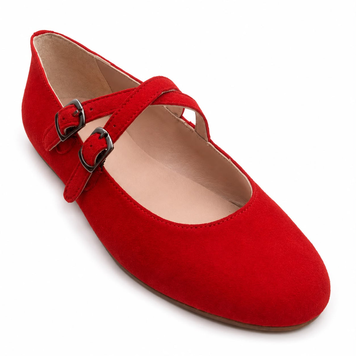 Julia : Ballerine femme 2-en-1 – Diam Rouge